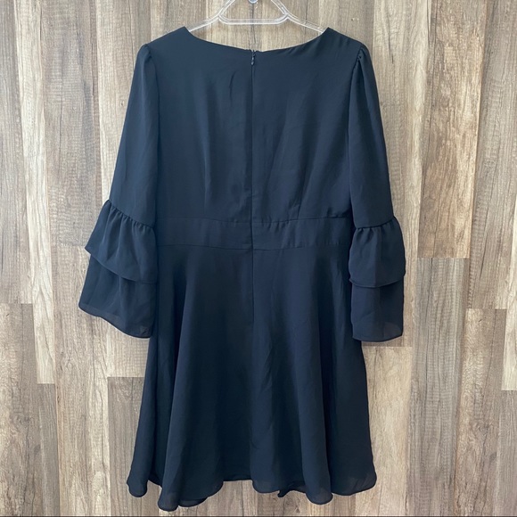 BB Dakota Always Classy Tiered Ruffle Sleeve Dress - Picture 4 of 8